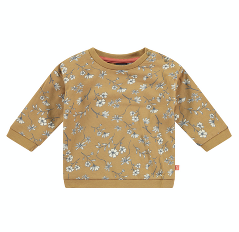 Baby Girls Sweatshirt - Yellow Floral