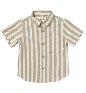 Collared Short Sleeve Shirt Autumn Stripe *ONE LEFT - 4/5Y*