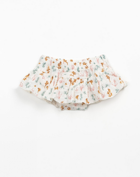 Skirted Ruffle Bloomers - Colorful Coral