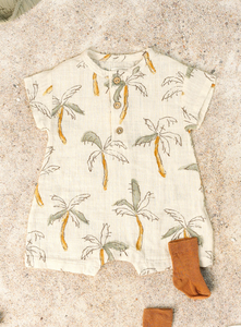 Green Palm Tree Romper