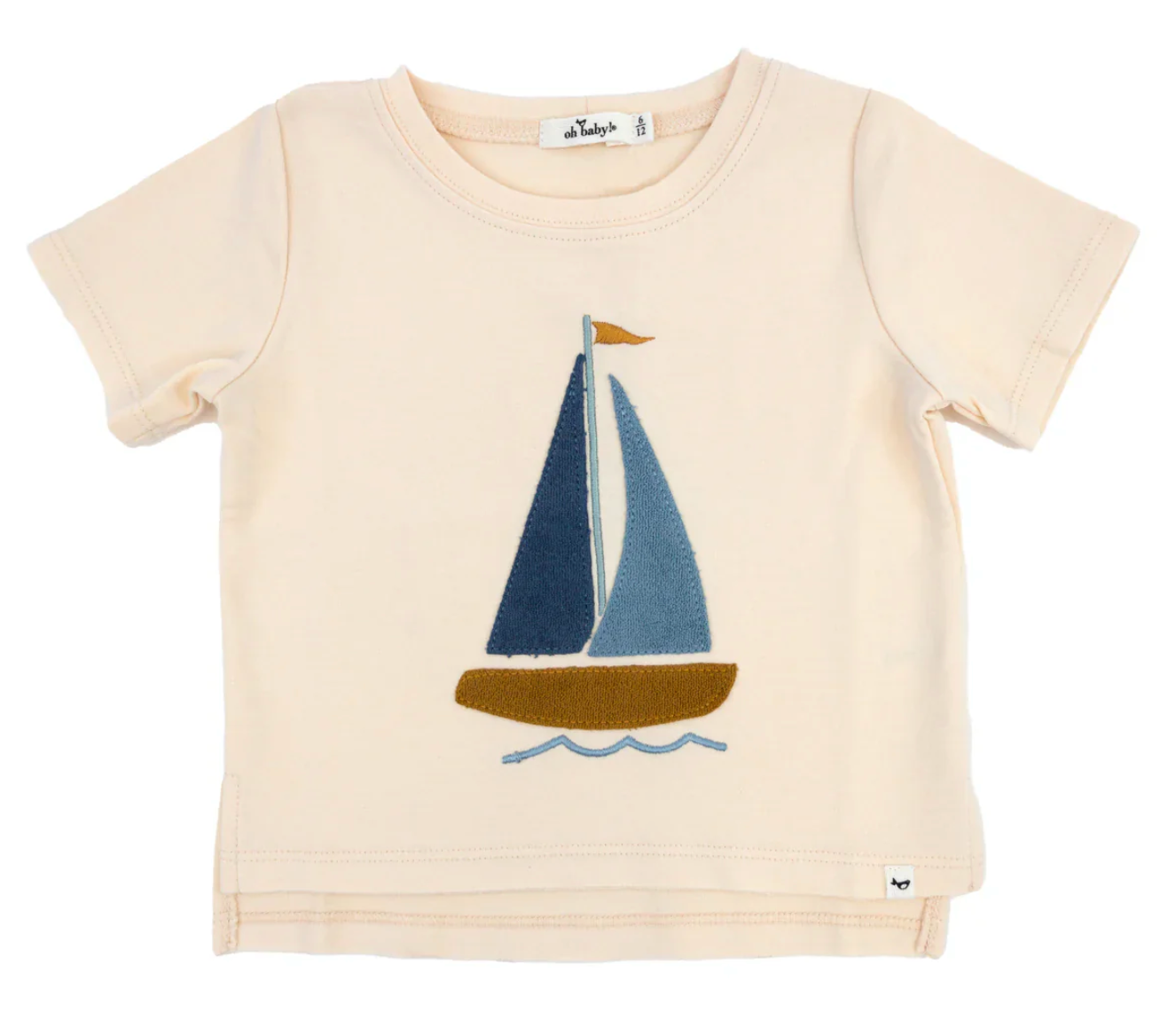 Sailboat Terry Raw Edge Tee