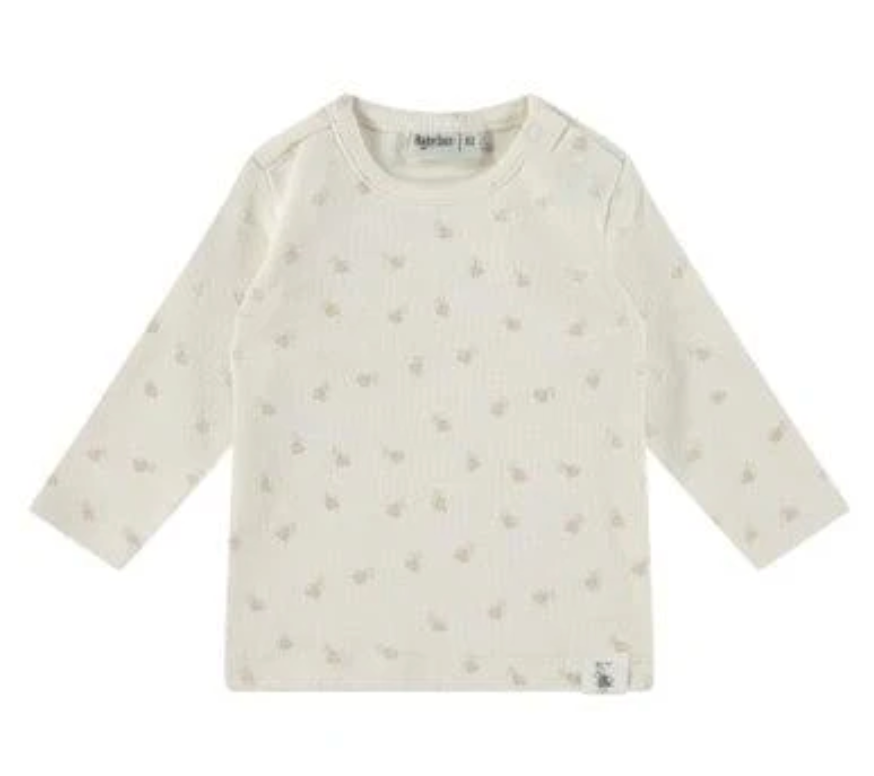 Layette Long Sleeve T-Shirt - Ivory Bees