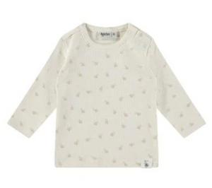 Layette Long Sleeve T-Shirt - Ivory Bees