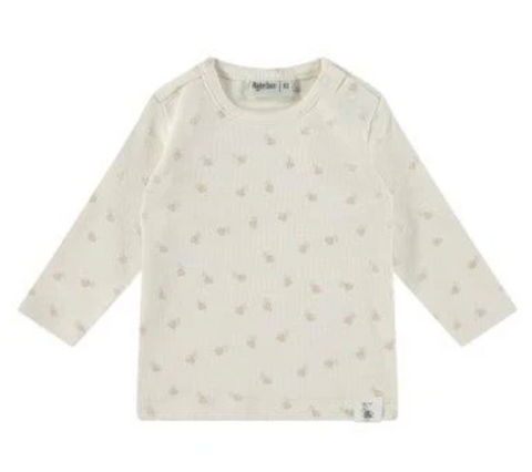 Layette Long Sleeve T-Shirt - Ivory Bees