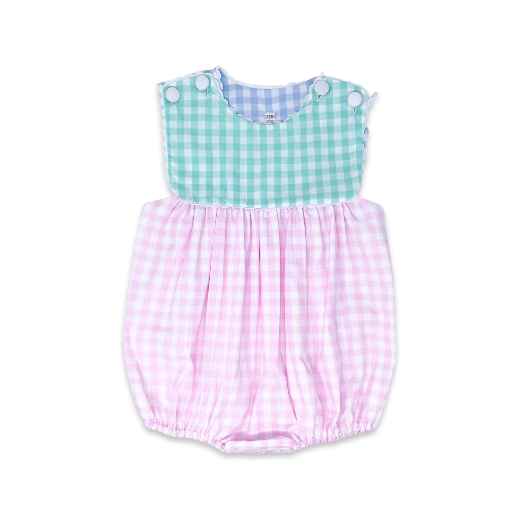 Charming Bubble - Pink, Mint, Blue Check