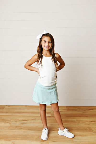 Aqua Tennis Skirt