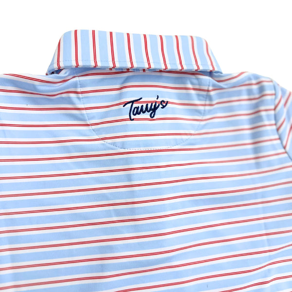 Performance Polo (Blue and red)