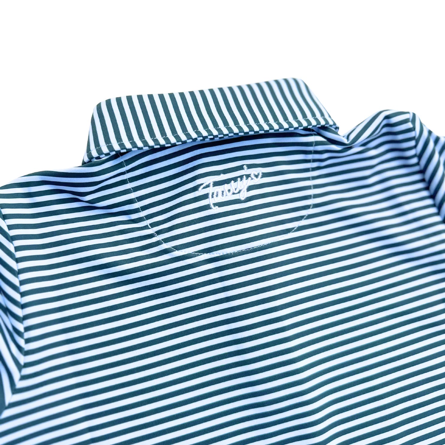 Performance Polo (Green and Light Blue)