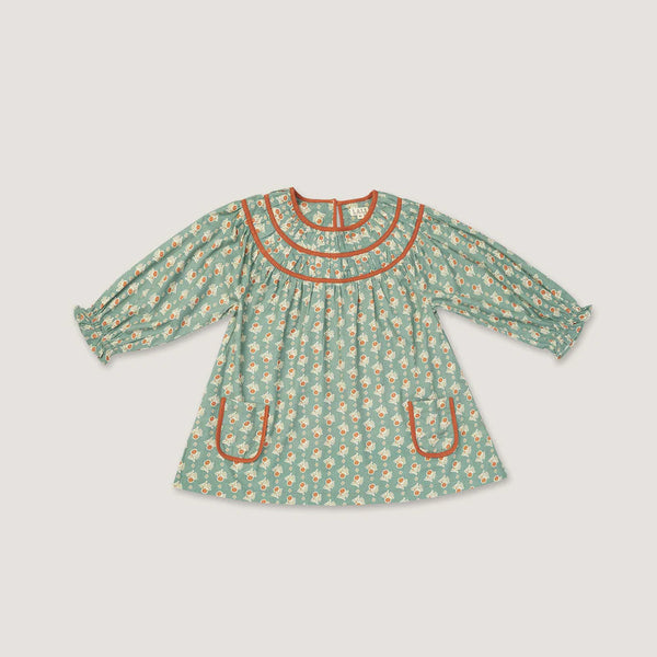 Tulip Dress - Fall Block Print *LAST ONE - 4y*