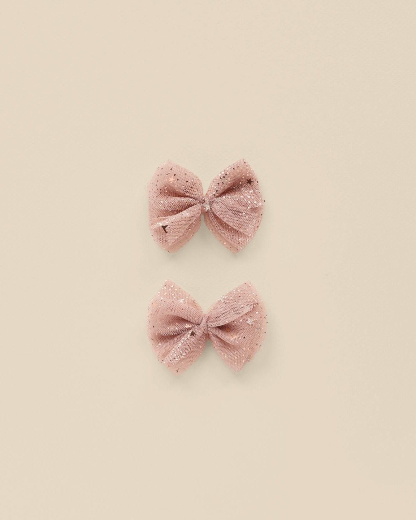 Flutter Tulle Clips - Rose Stars