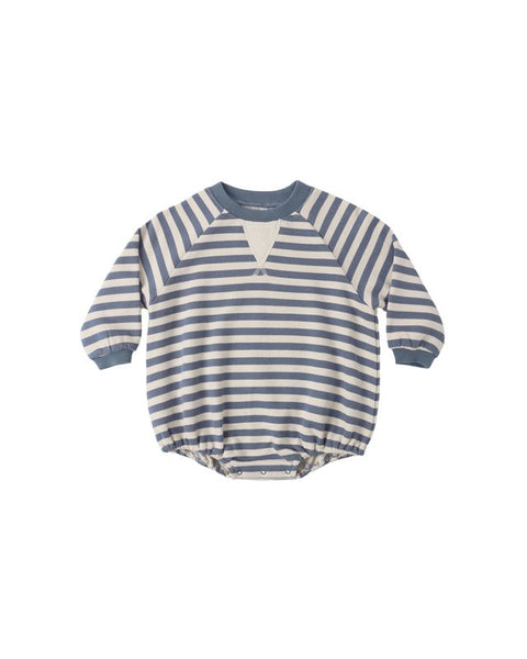 Crewneck Romper | Marine Stripe