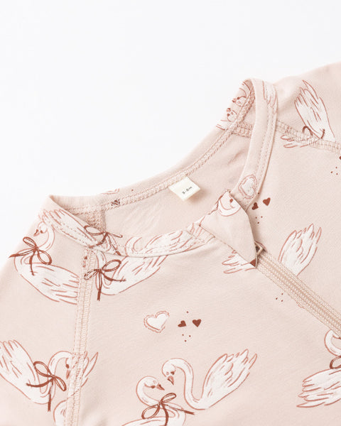 Bamboo Zip Footie (Swans)