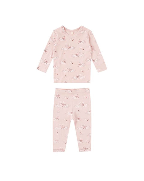 Bamboo Pajama Set (Swans)