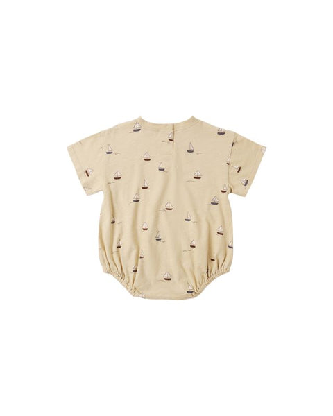 Relaxed Bubble Romper | Sailboats
