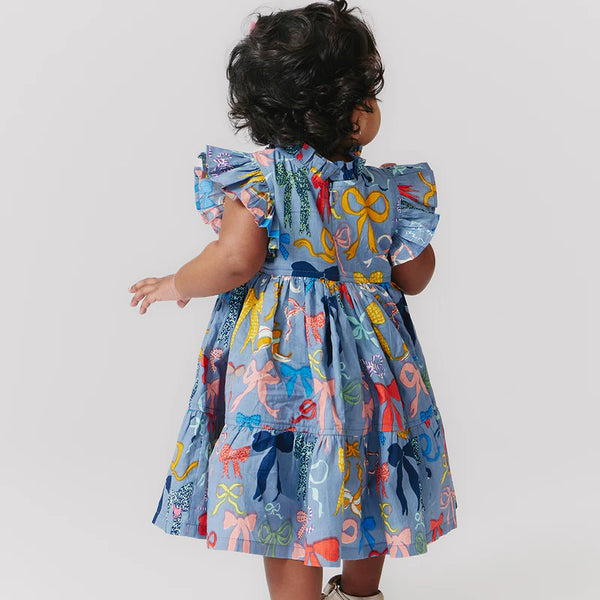 Baby Girls Jennifer Dress - Bows on Bows