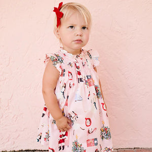 Stevie Dress Baby Girl Set- Holiday Spirit