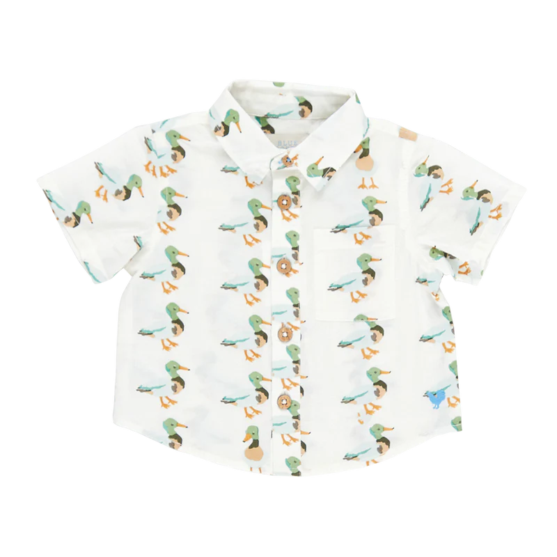 Baby Boys Jack Shirt - Mallard Friends