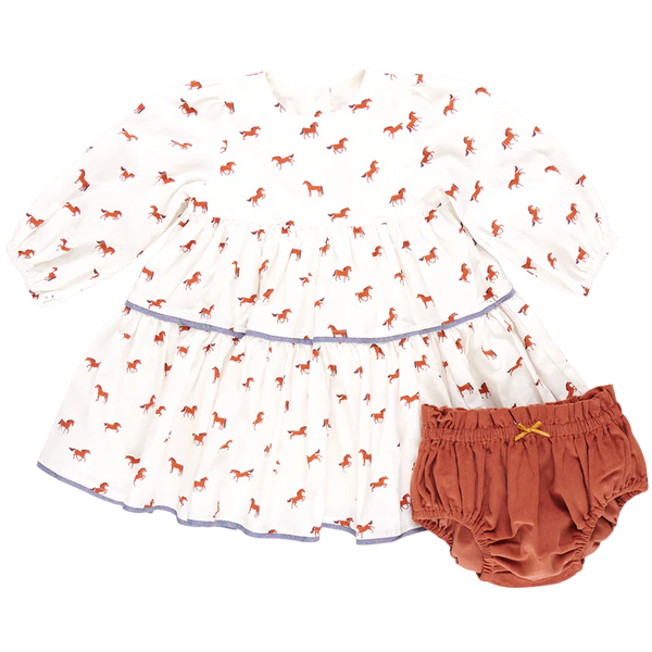 Baby Girls Julia Dress Set - Tiny Horses