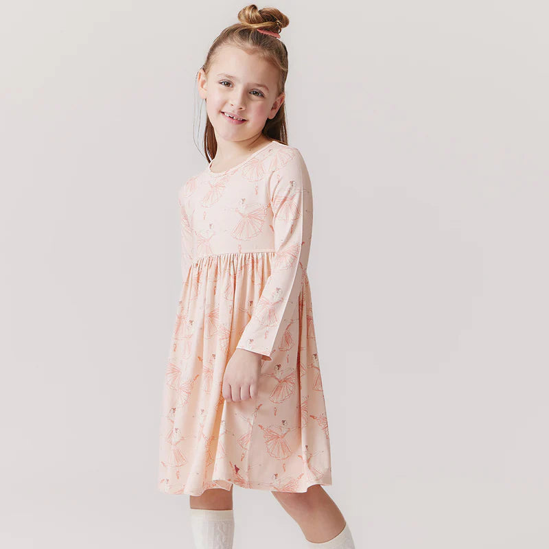 Bamboo Steph Dress - Pink Ballerinas