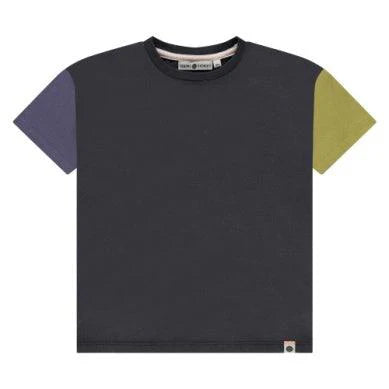 Boys Tee - Navy Color Block