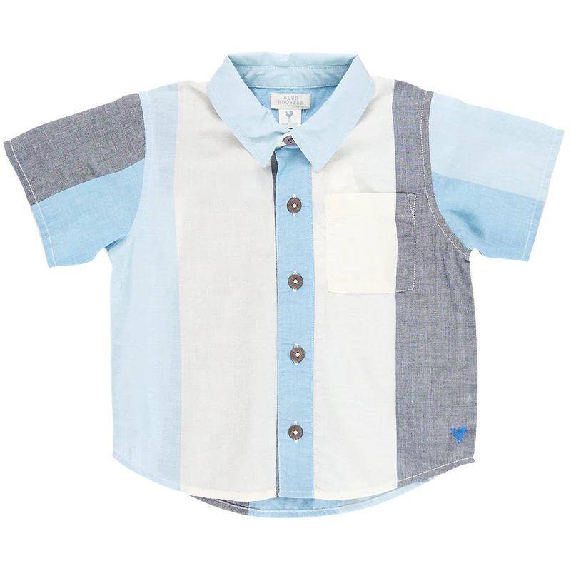 Boys Jack Shirt - Ocean Stripe