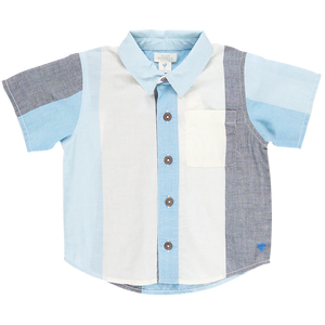 Boys Jack Shirt - Ocean Stripe