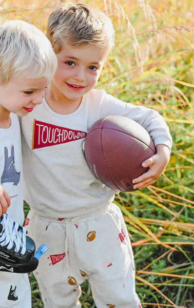 Touchdown Brooklyn Boxy Sweatshirt - Oatmeal Heather