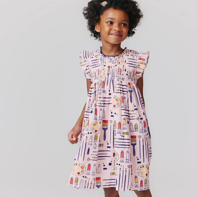 Girls Stevie Dress - Tiny Artist