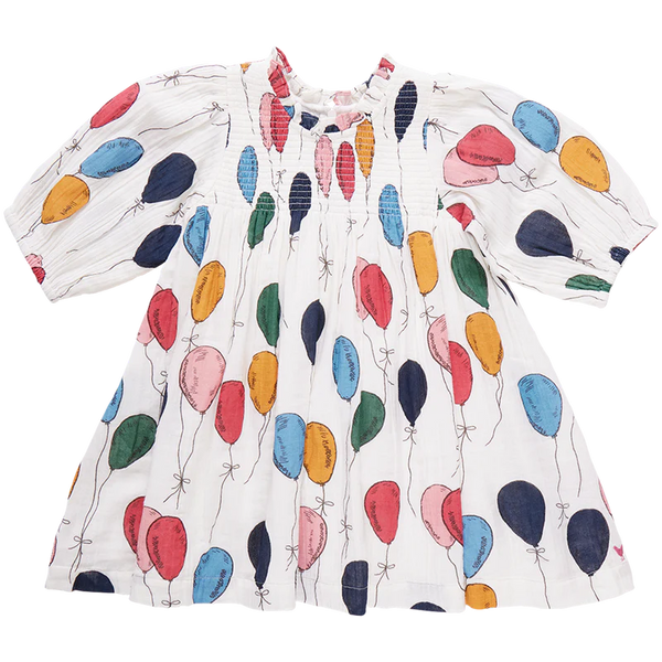 Girls Puff Sleeve Stevie Dress - Balloon Bunches