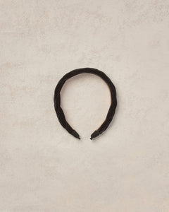 Velvet Braided Headband | Black