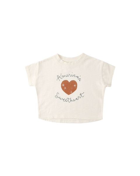 Boxy Tee/ Pointelle Short (American Sweetheart/Poppy)