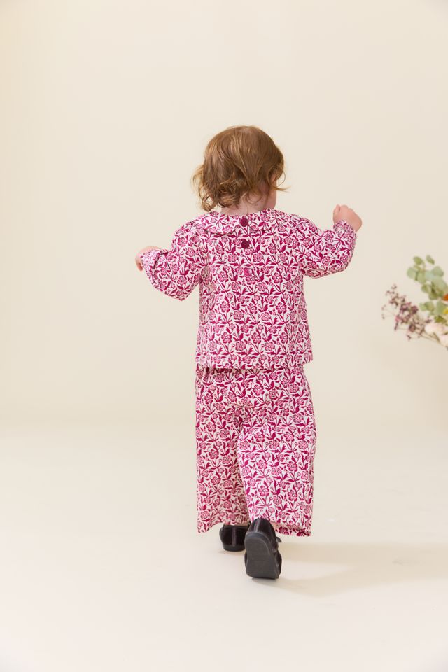 Dawson 2-PC Set - Burgundy Climbing Floral