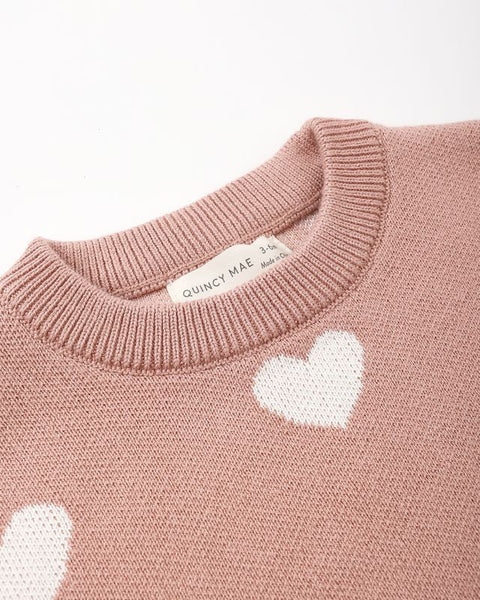 Heart Knit Set (Pink)