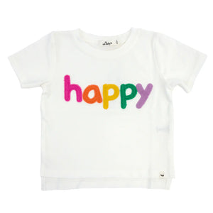 Athletic Short Sleeve Tee - Happy