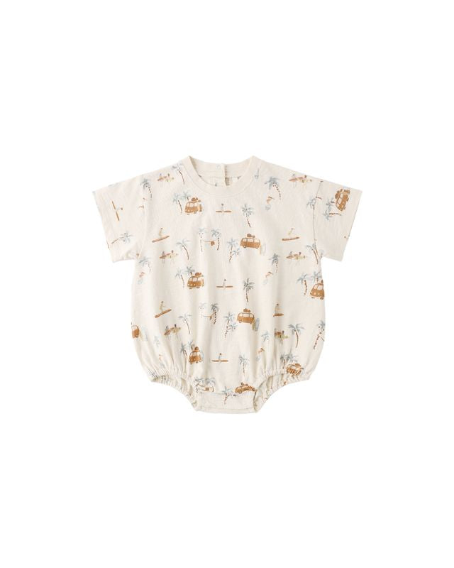 Relaxed Bubble Romper Surf Town