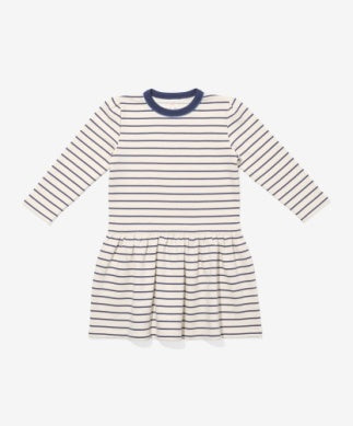 Isla Sweatshirt Dress - Navy French Stripe