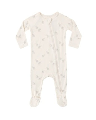 Bamboo Zip Footie Elephants