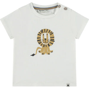 Baby Boys T-Shirt - Cream Little Lion