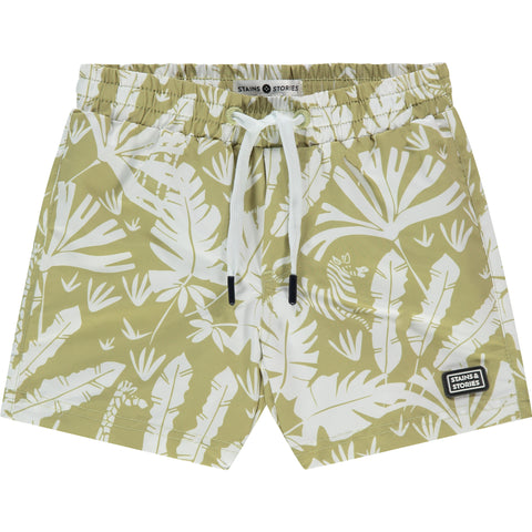 Boys Swim Short - Kiwi Palms