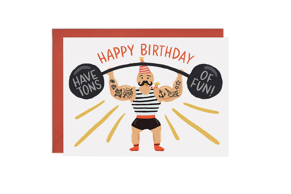 Strong Man - Birthday Card