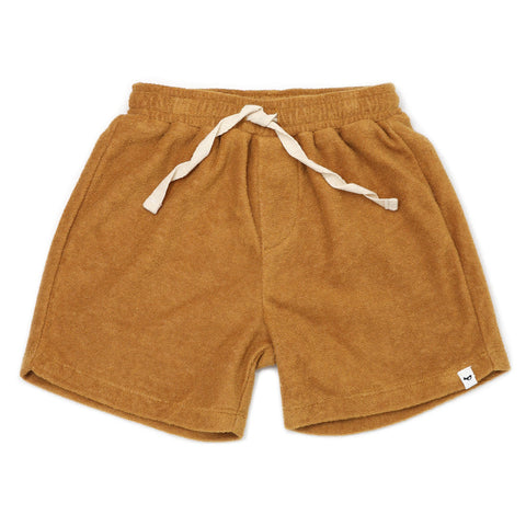 Caramel Boys Cotton Terry Track Shorts *LAST ONE - SIZE 6/12M*