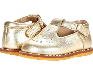 Gold T-Strap Mary Janes