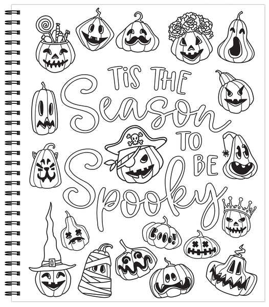 Color and Frame Halloween Coloring Book