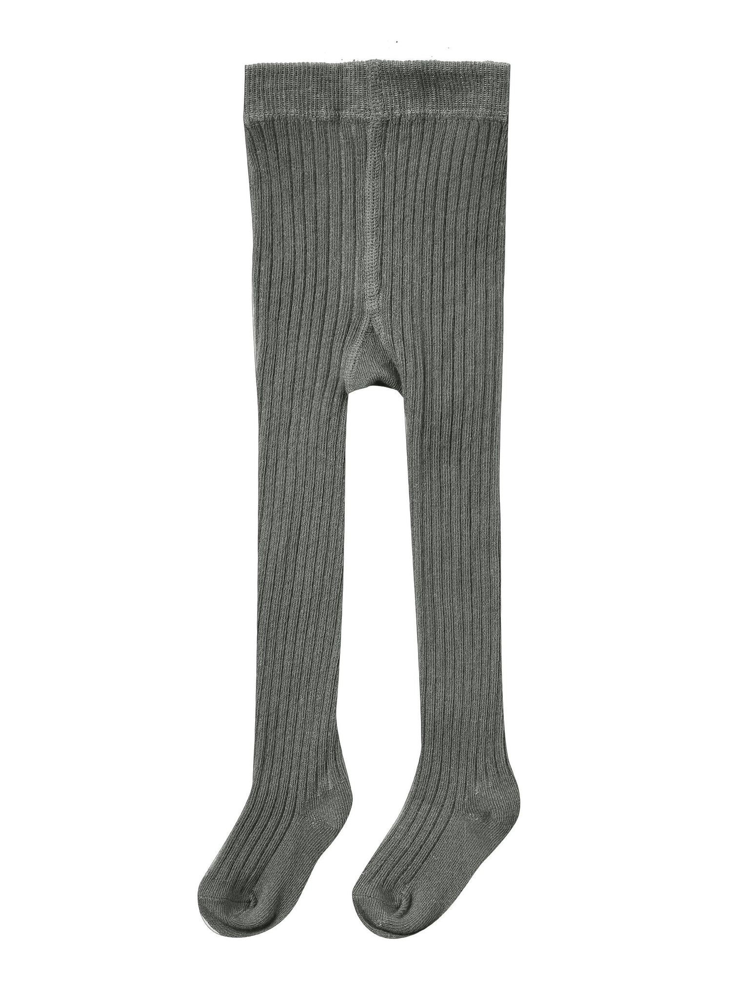 Solid Ribbed Tights - Char *LAST SIZE - 6-12m*