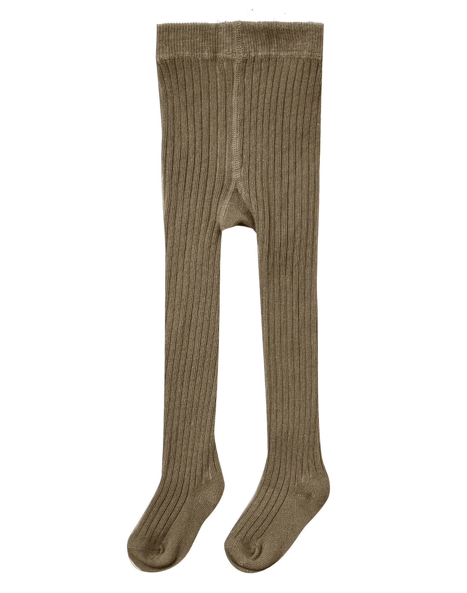 Solid Ribbed Tights - Olive