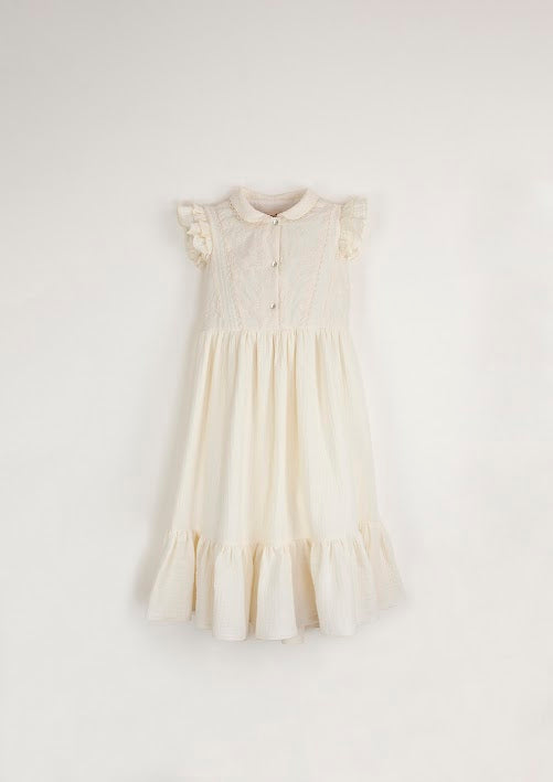 Sweet Cream Collared Dress *LAST ONE - SIZE 6*