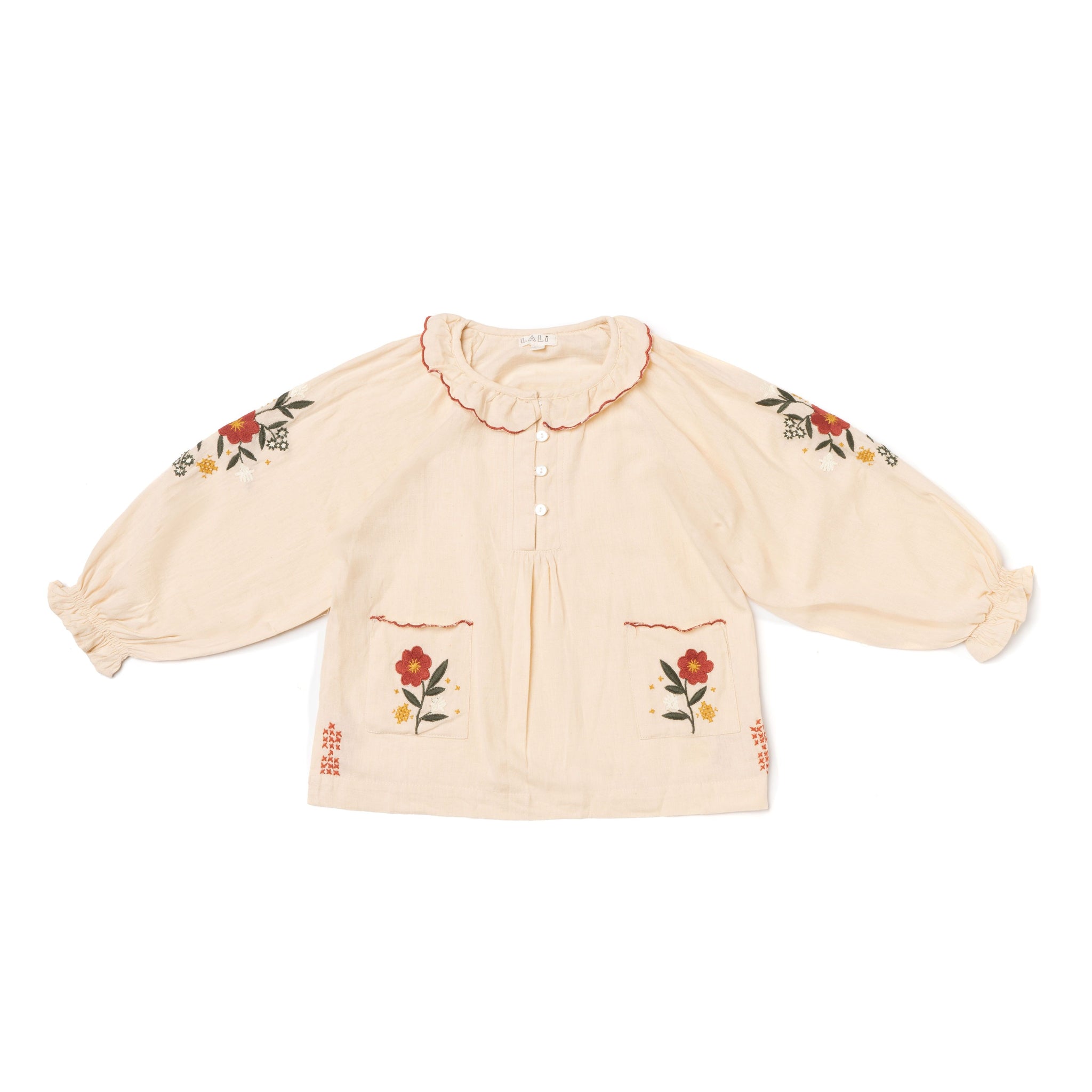 Macademia Embroidered Top